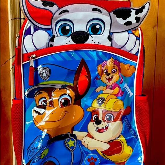 Paw Patrol Boy Bookbag comfortable shoulder straps like new - Picture 1 of 2